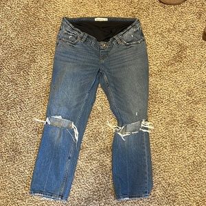 Abercrombie & Fitch maternity ankle straight jeans